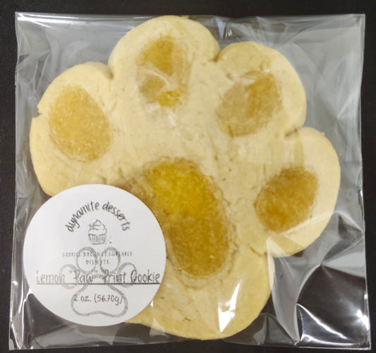 Lemon "Paw" Print Cookies